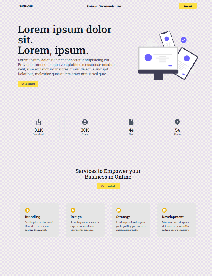 Next.js agency template